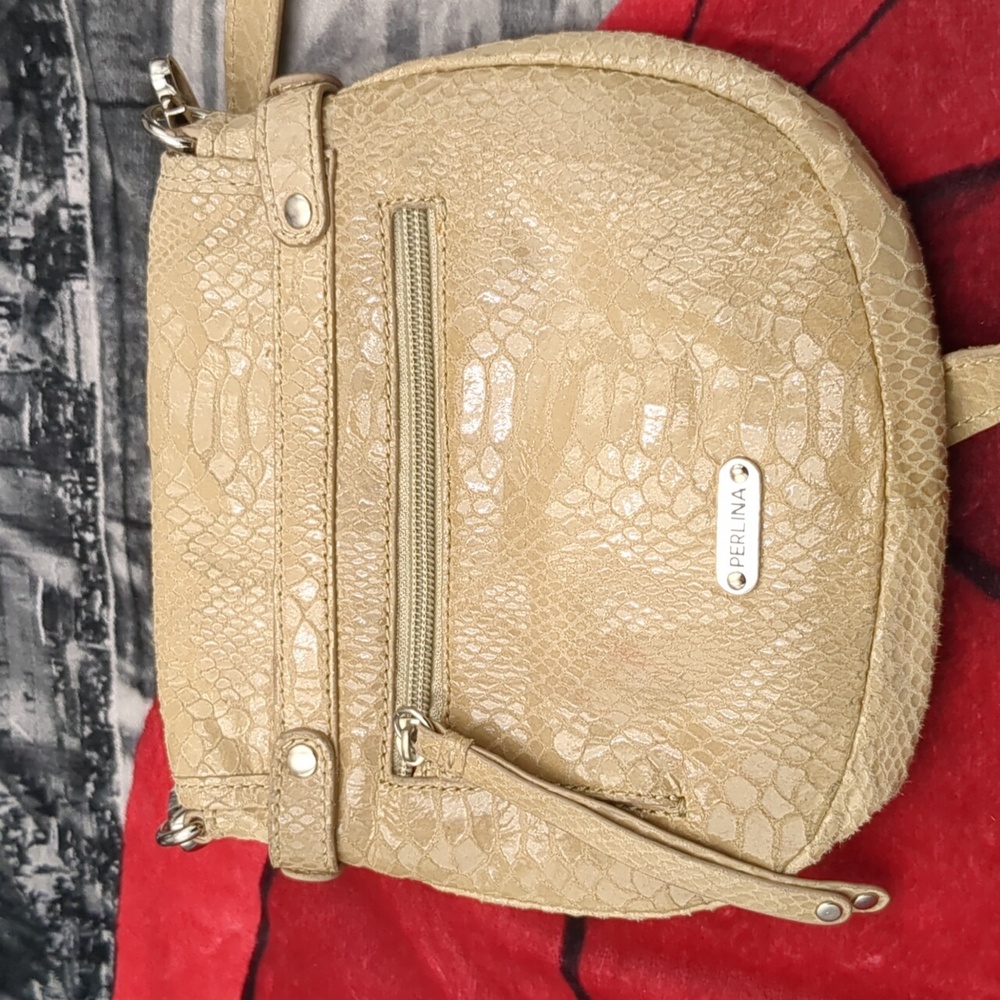 Perlina Snake skin pattern leather bag